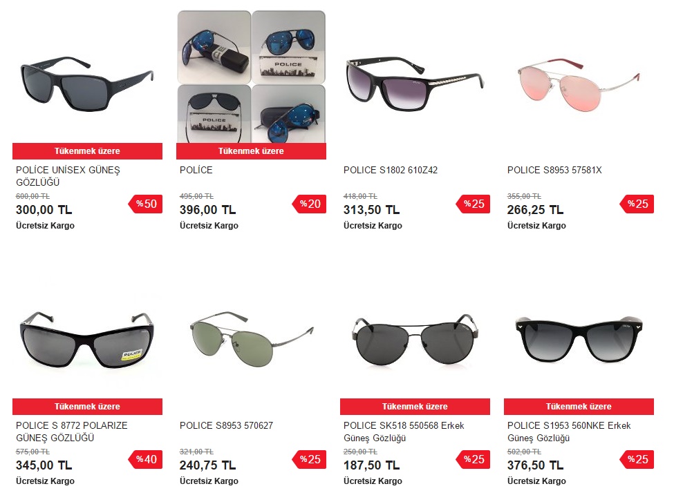 police gözlük modelleri ve fiyatları