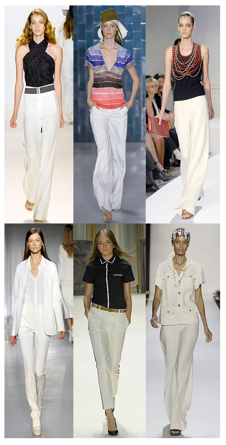Yazlık bayan beyaz pantolon modelleri